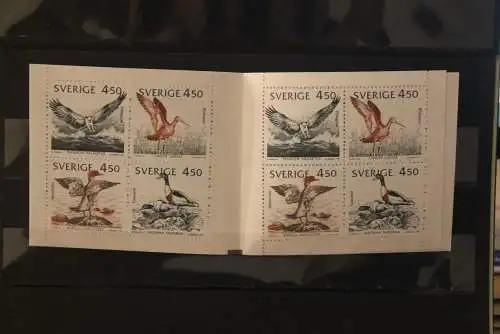 Schweden 1992; Markenheft Mare Balticum, Wasservögel, Vögel, Zählbalken, MNH