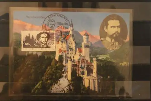 Deutschland; König Ludwig II. vor Neuschwanstein, MC