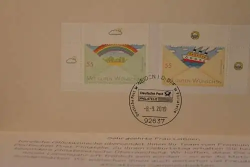 Deutschland 2010, Deutsche Post, Glückwunschkarte