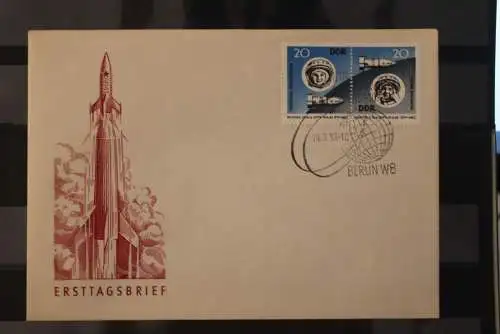 DDR FDC Raumschiffe Wostok 5 und 6, MiNr 970-71, Raumfahrt