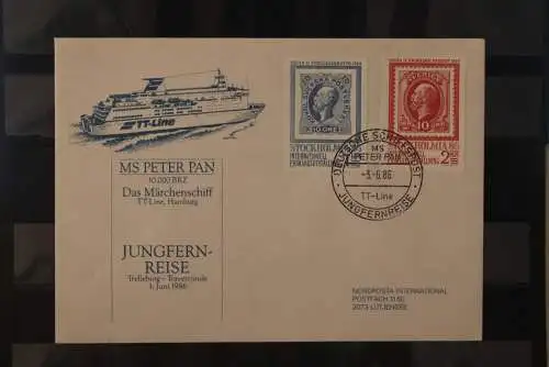 Deutschland 1986, Jungfernreise "MS Peter Pan", Deutsche Schiffspost