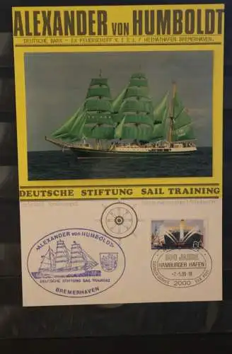 Deutschland 1989, "Alexander von Humboldt", Segler, Feuerschiff