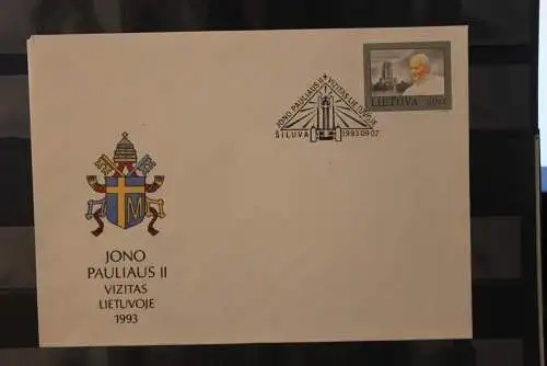 Lietuva 1993, Papstbesuch Johannes Paul II., 2 FDC