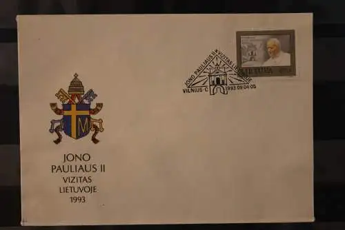 Lietuva 1993, Papstbesuch Johannes Paul II., 2 FDC