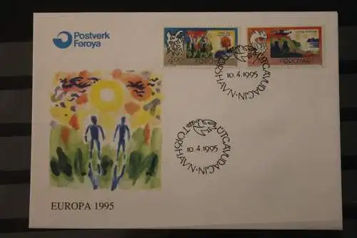 Dänemark - Färöer, Europa - Marken 1995, CEPT, FDC, MiNr 278-79