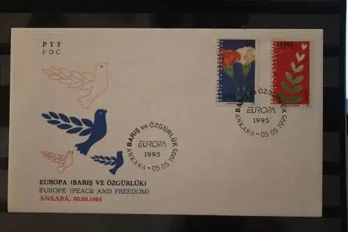 Türkei  Europa - Marken 1995, CEPT,  FDC, MiNr 3047-48