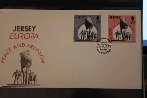 Jersey Europa - Marken 1995, CEPT, Künstler - FDC, MiNr 693-94