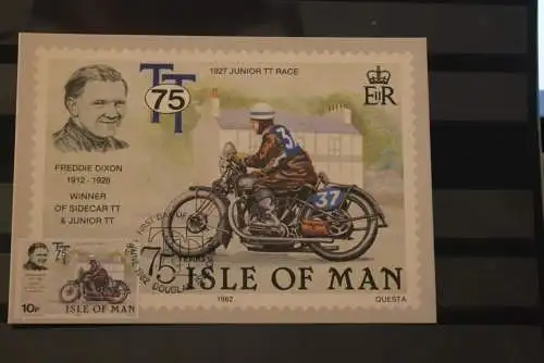 Isle of Man1982, TT75, Motorradrennen, Motorrad, 2 Maximumkarten, MC