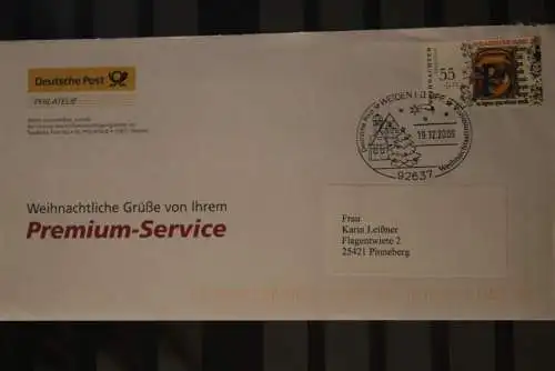 Deutschland 2009; Klappkarte der Deutsche Post, Weihnachten, mit Umschlag