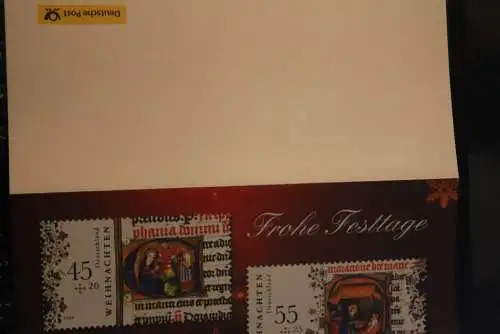 Deutschland 2009; Klappkarte der Deutsche Post, Weihnachten, mit Umschlag