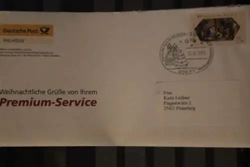 Deutschland 2008; Klappkarte der Deutsche Post, Weihnachten, mit Umschlag