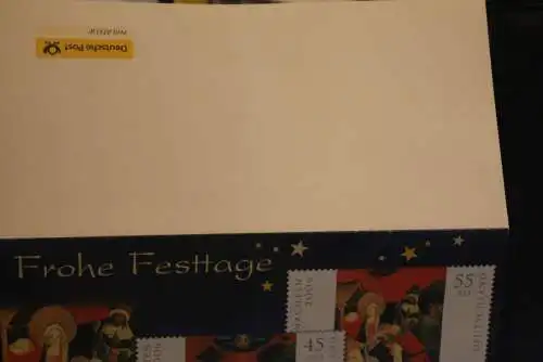 Deutschland 2006; Klappkarte der Deutsche Post, Weihnachten, mit Umschlag