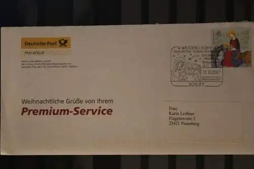 Deutschland 2007; Klappkarte der Deutsche Post, Weihnachten, mit Umschlag