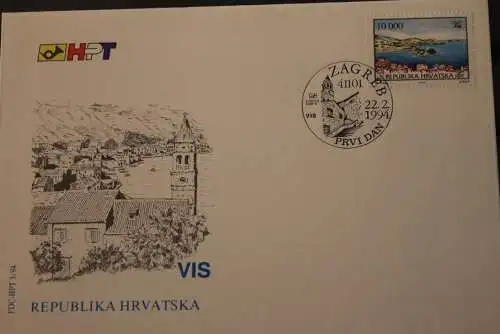 Kroatien 1994; VIS, FDC, MiNr 267