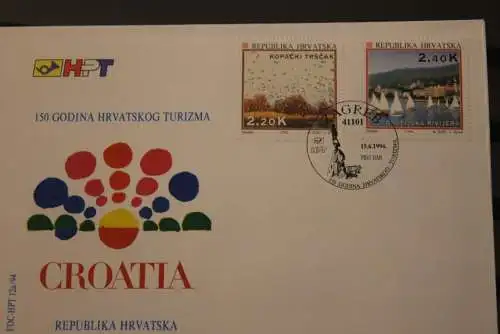 Kroatien 1994; Tourismus, FDC, 2 FDC