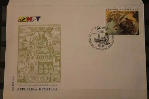 Kroatien 1994; Wallfahrtsstätte Loreto, FDC, MiNr 305