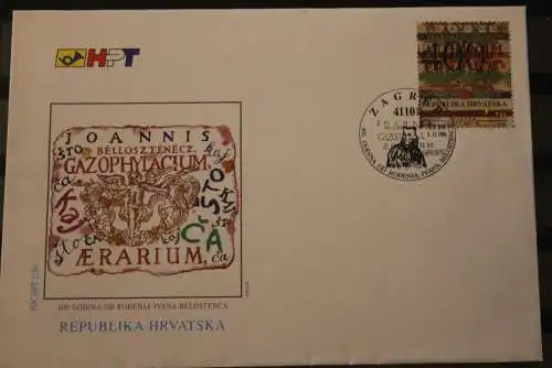 Kroatien 1994; Ivan Belostenec, FDC, MiNr 298