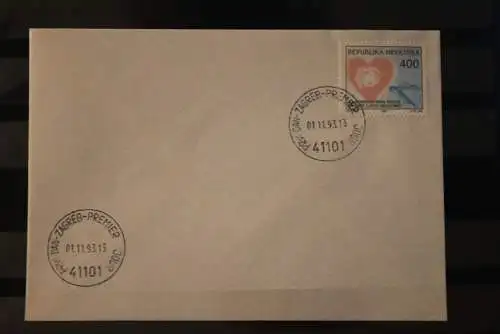 Kroatien 1993; Zwangszuschlag, FDC, MiNr Z 32