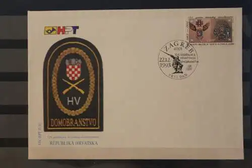 Kroatien 1993; Kroatische Heimwehr,  FDC, MiNr 264