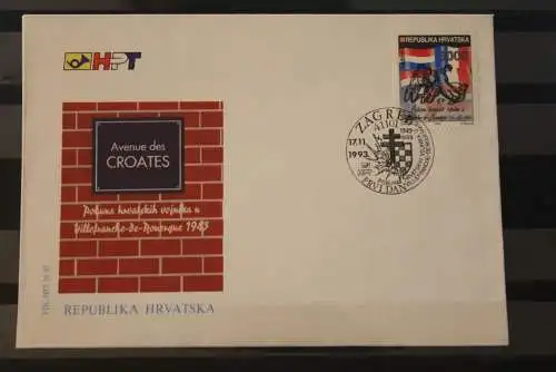 Kroatien 1993; Soldatenaufstand, FDC, MiNr 258