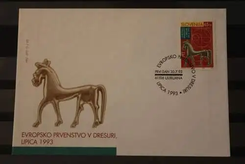 Slowenien 1993; Europameisterschaft Dressurreiten, FDC, MiNr 64