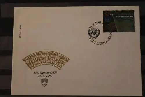 Slowenien 1993; UNO-Beitritt FDC, MiNr 57