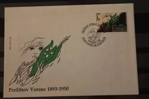 Slowenien 1993; P. Voranc FDC, MiNr 36