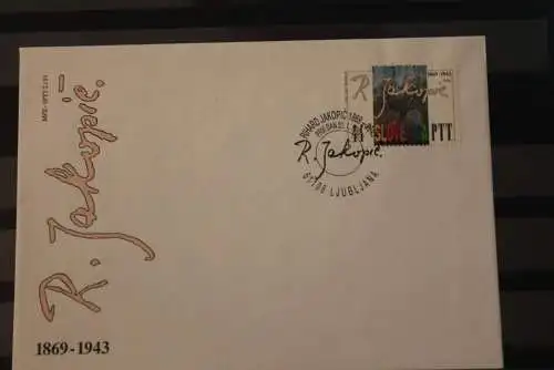 Slowenien 1993; R. Jakopic, FDC, MiNr 37