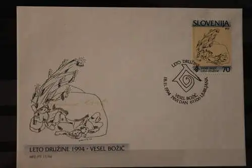 Slowenien 1994; Weihnachten, FDC, MiNr 99-100