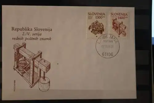 Slowenien 1994; Kulturelles Erbe, FDC, MiNr 97-98