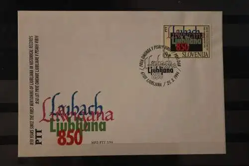 Slowenien 1994; 850 Jahre Laibach , FDC, MiNr 79