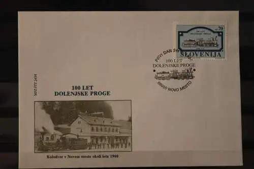 Slowenien 1994; 100 Jahre Eisenbahn Linie , FDC, MiNr 94