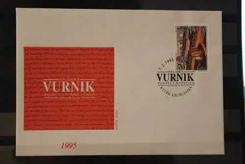 Slowenien 1995; Ivan Vurnik, FDC, MiNr 106