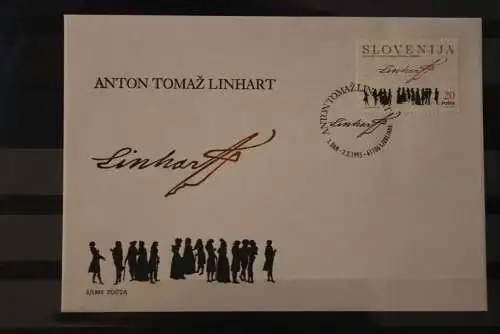 Slowenien 1995; Anton T. Linhart, FDC, MiNr 104