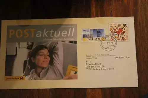 Deutschland Ganzsache Deutsche Post Eigenausgabe, 2011, Wertstempel ATM und Eulenspiegel, ungeöffnet