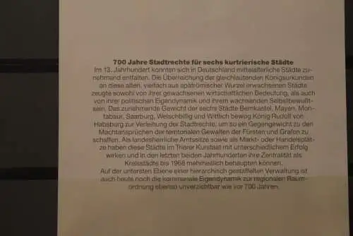 Deutschland 1991, Postkalender-Karte: Kurtrierische Städte