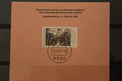 Deutschland 1991, Postkalender-Karte: Schlacht bei Liegnitz