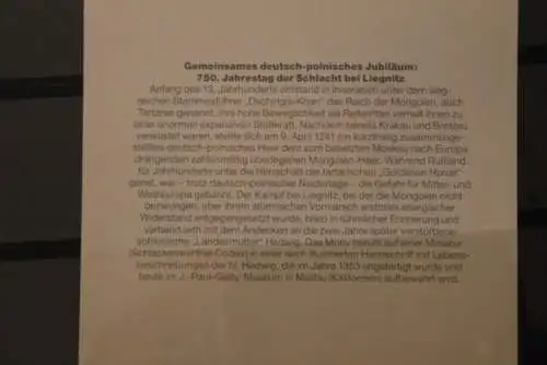 Deutschland 1991, Postkalender-Karte: Schlacht bei Liegnitz