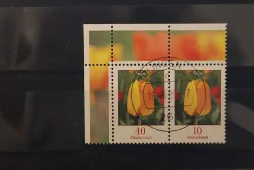 Freimarken; Blumenserie, 10 C; Tulpe, waagerechtes Paar MiNr 2484 A, gestempelt