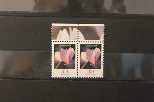 Freimarken; Blumenserie, 100 C; Alpenveilchen, waagerechtes Paar MiNr 3365, MNH