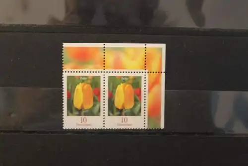 Freimarken; Blumenserie, 10 C; Tulpe, waagerechtes Paar MiNr 2484 A, MNH