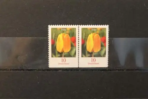 Freimarken; Blumenserie, 10 C; Tulpe, waagerechtes Paar MiNr 2484 Du, MNH