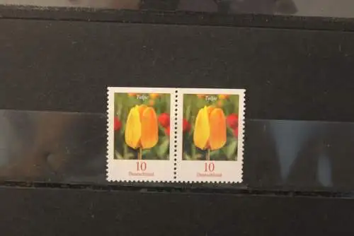 Freimarken; Blumenserie, 10 C; Tulpe, waagerechtes Paar MiNr 2484 Do, MNH