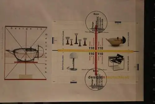 Deutschland Design in Deutschland  1998, FDC, MiNr Block 45