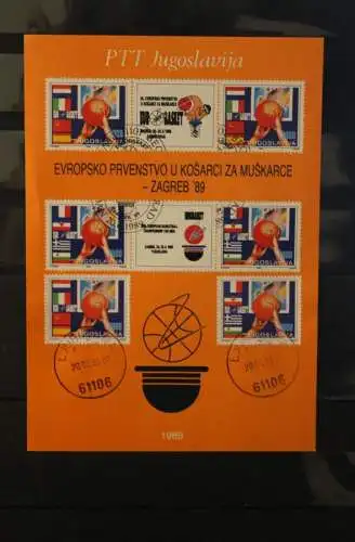 Jugoslawien, Europameisterschft 1989, Ersttagsblatt