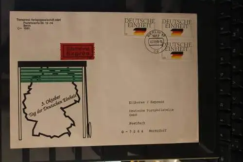 Deutschland, 3. Oktober - Tag der Deutschen Einheit 1990; Eilsendung