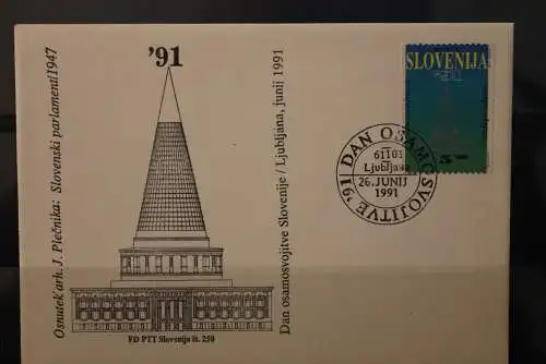 Slowenien 1991, FDC, Unabhängigkeit