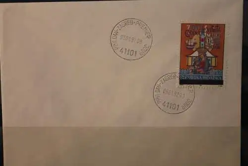 Kroatien 1992, FDC, Franziskanerkloster,  MiNr  Z9A