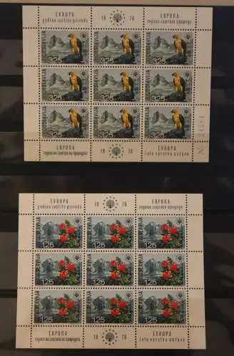 Jugoslawien 1970, Europäischer Naturschutz, Alpenrose, Kleinbogen MiNr 1406, MNH