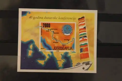 Jugoslawien 1988, 40 Jahre Europäische Donaukonferenz, MiNr Block 33, MNH